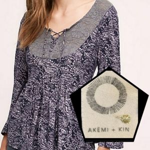 Akemi + Kin | Marcella Lace Up Peasant Boho Small